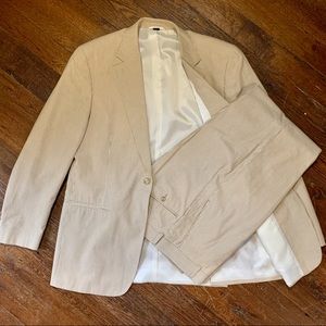 Paul Fredrick Seersucker Two Piece Suit